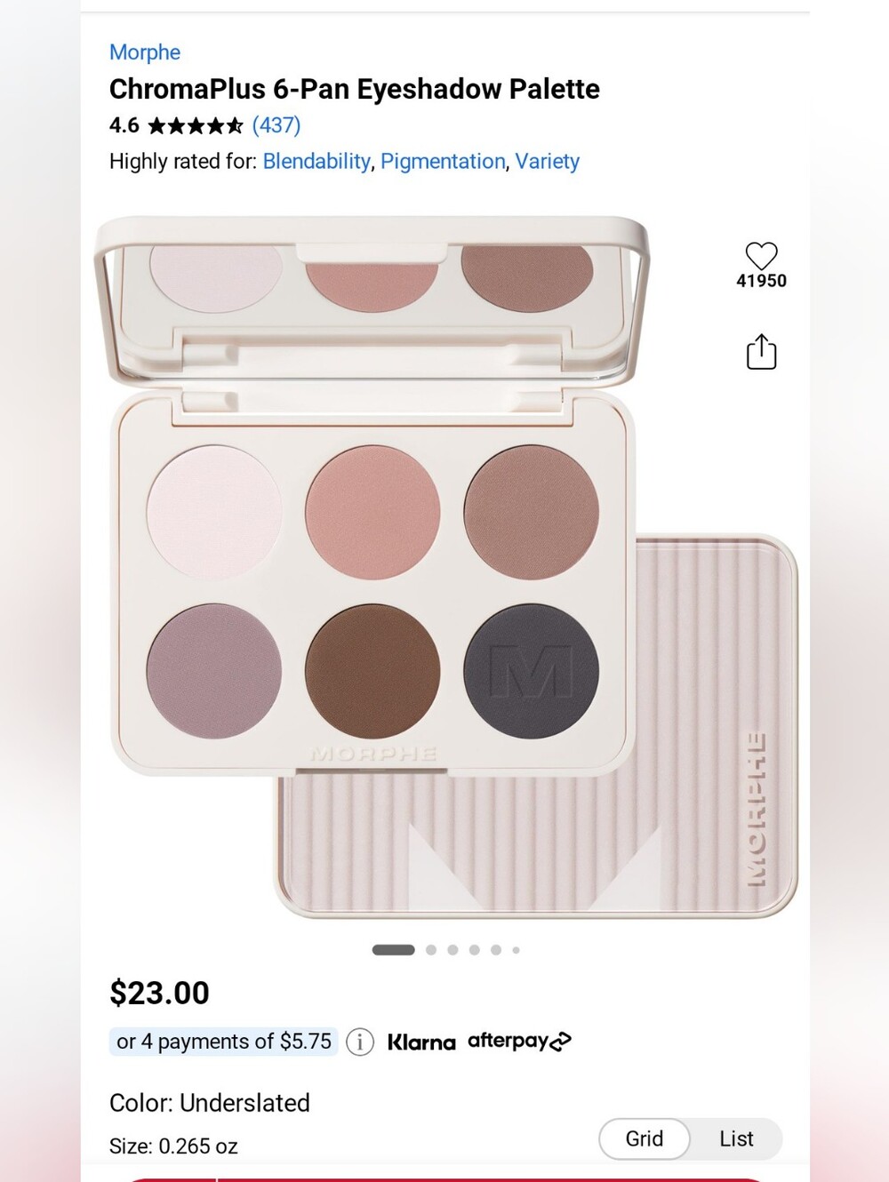Morphe Neutral Eyeshadow Palette — Soft Nude & Brown Shades